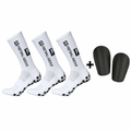 GripElite Pakke-Deal - 3 Par Grip Socks + 1 Par Leggbeskyttere