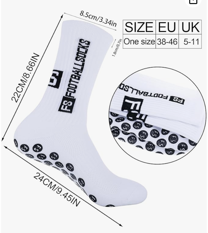 FS Grip Socks - Anti-Skli Fotballsokker